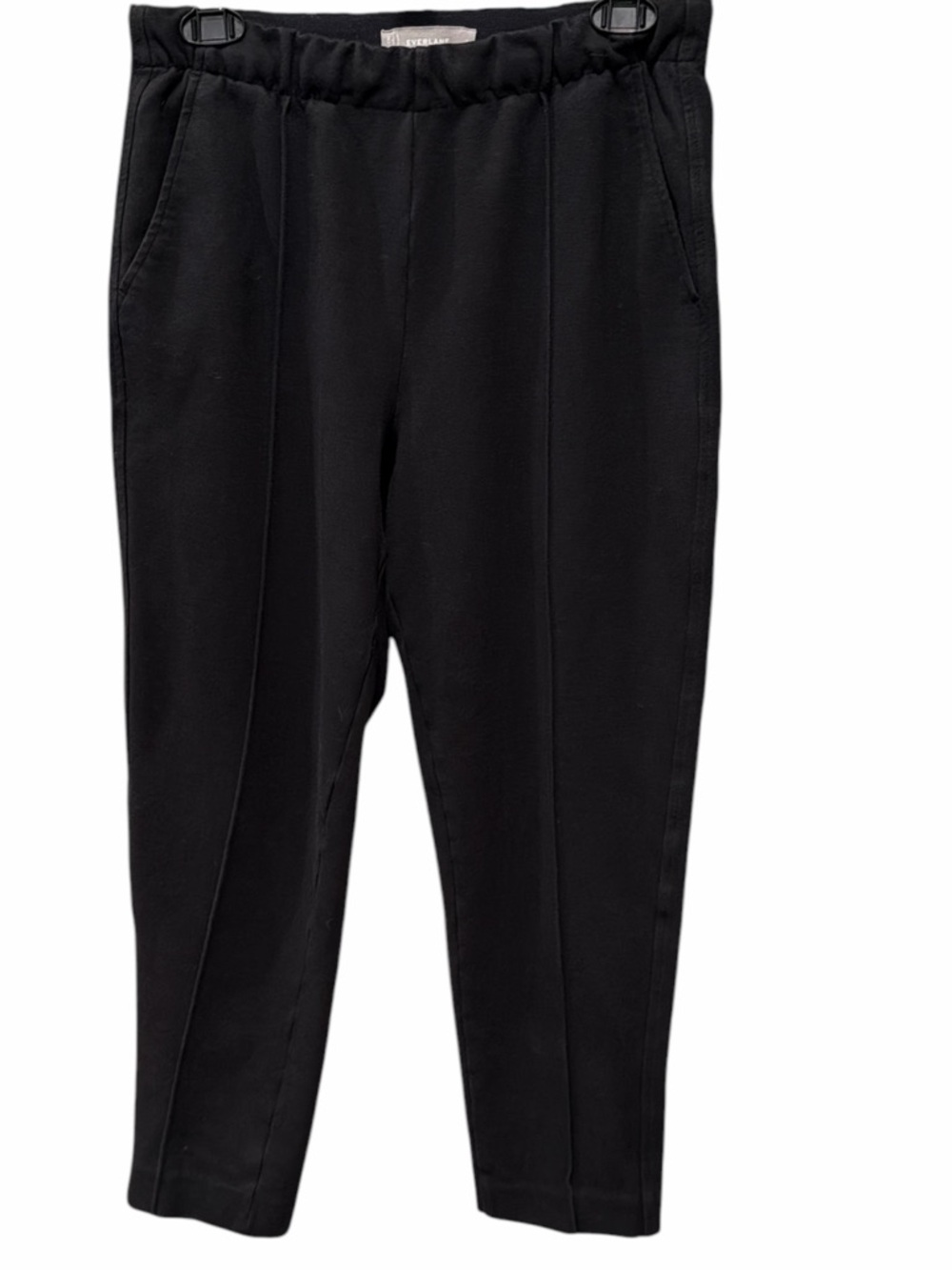 Everlane The Dream Pant Black Tapered Pull-On Pintuck Small Soft Stretch - Picture 3 of 6